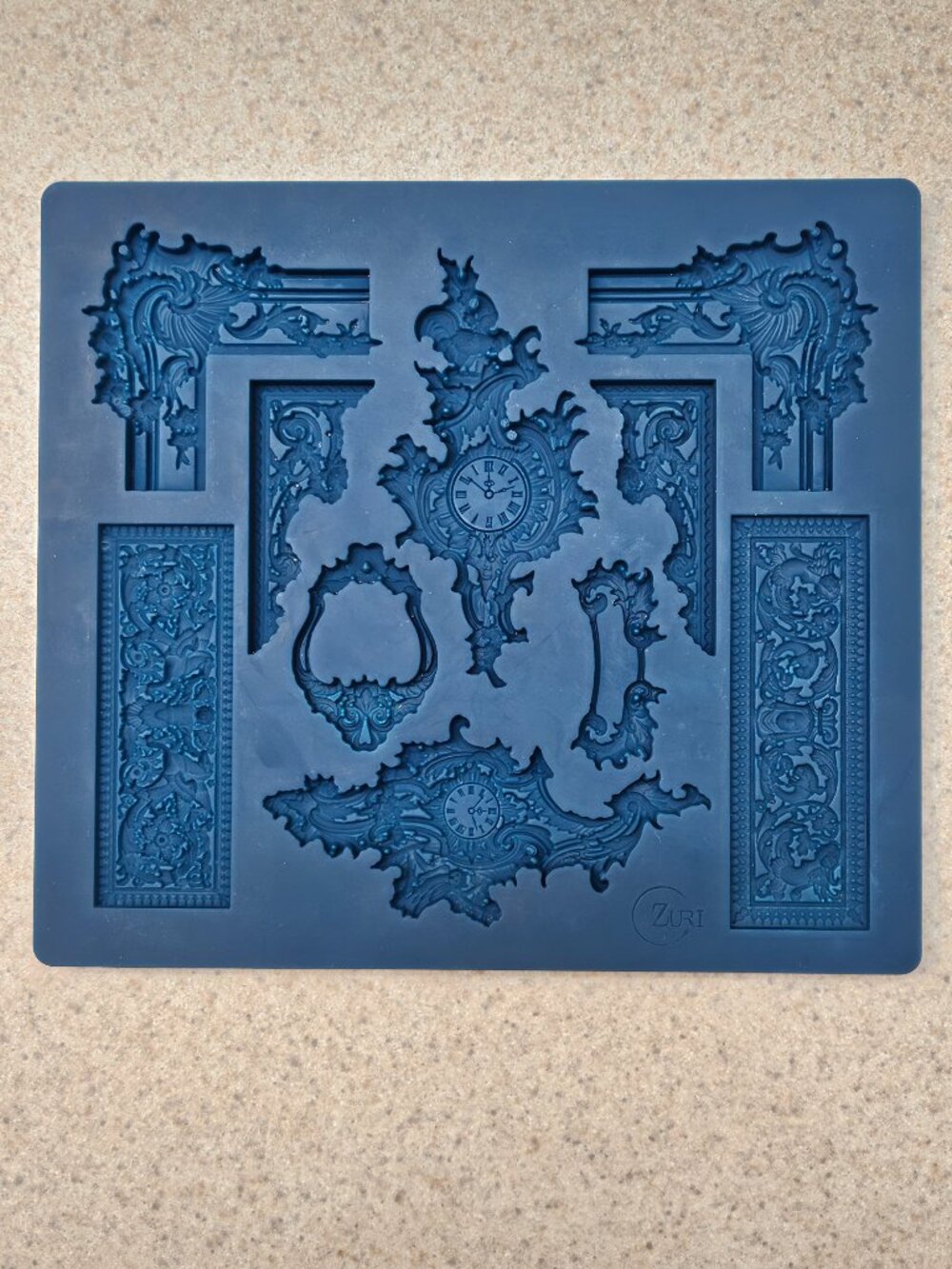 Blue Baroque Silicone Mold